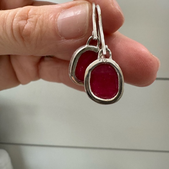 Monica vinader earrings siren wire with pouch pink quartz 💗 - Picture 3 of 5